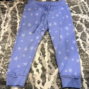 T2 love cotton joggers.  Size 4.  Super soft.  Can be worn with anything.